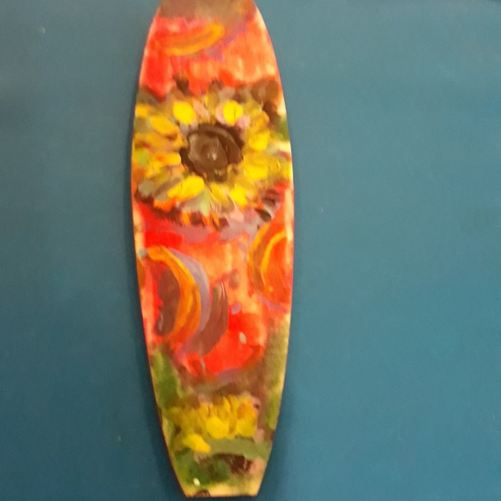 Handpaimted wood bookmarks in 2 styles -- brand new!